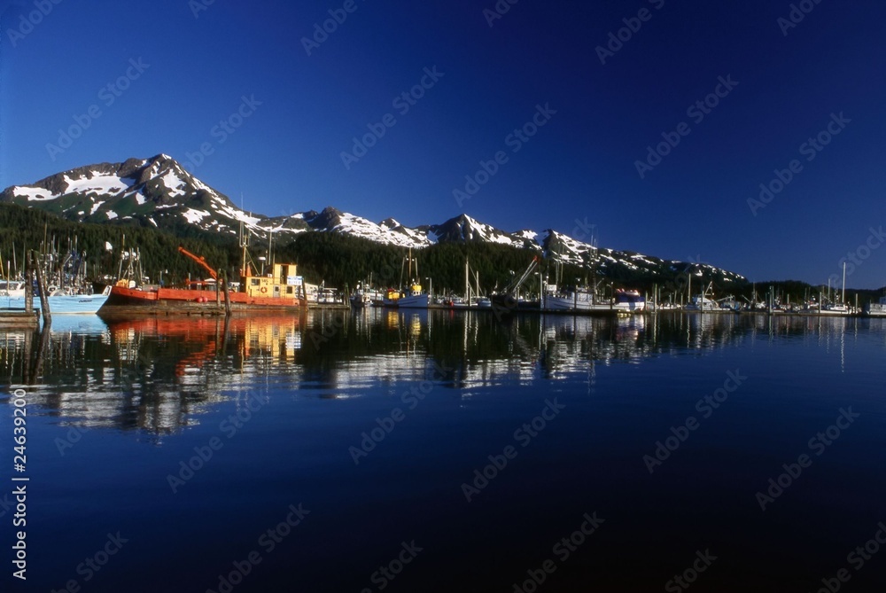 Fototapeta premium Fishing Boats, Alaska