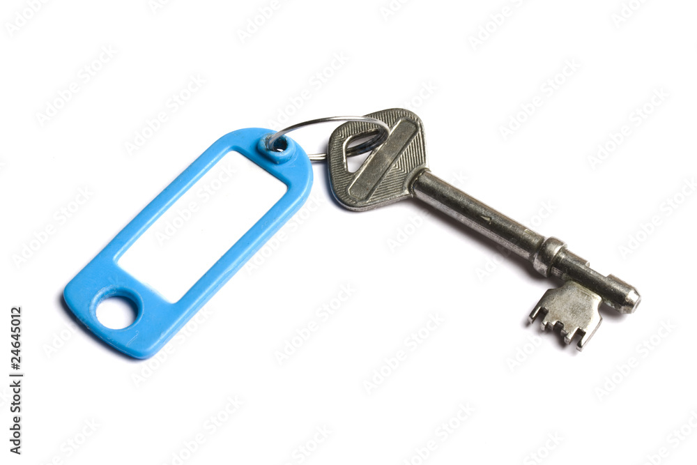 old key isolated on white old key isolated on white