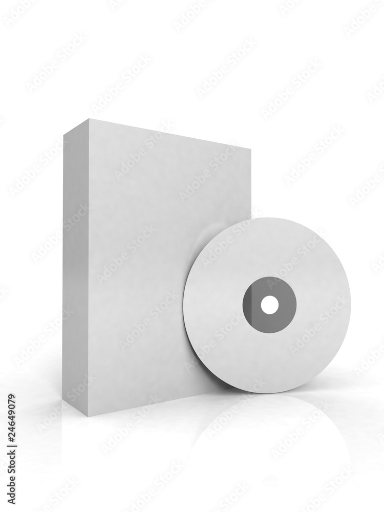 blank box with cd blank box with cd