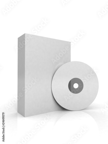 blank box with cd