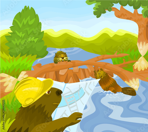 Summer story D - Beaver building