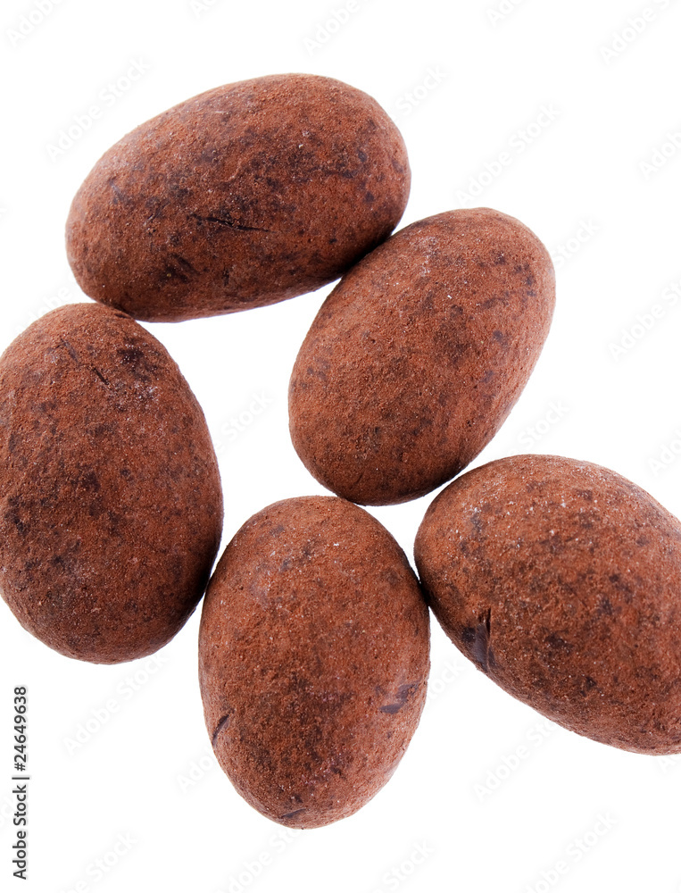 almonds in the chocolate almonds in the chocolate