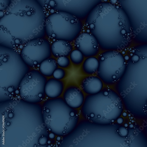 Blue Bubble Spiral © Objowl