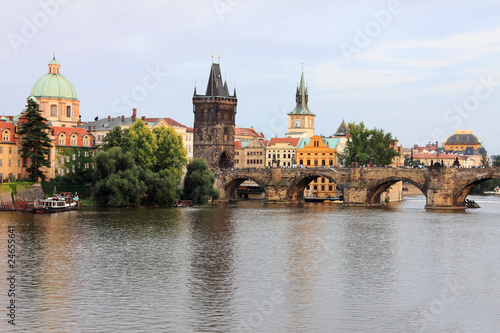 Prague Old Town with the Bridge Tower and Charles Bridge © Kajano