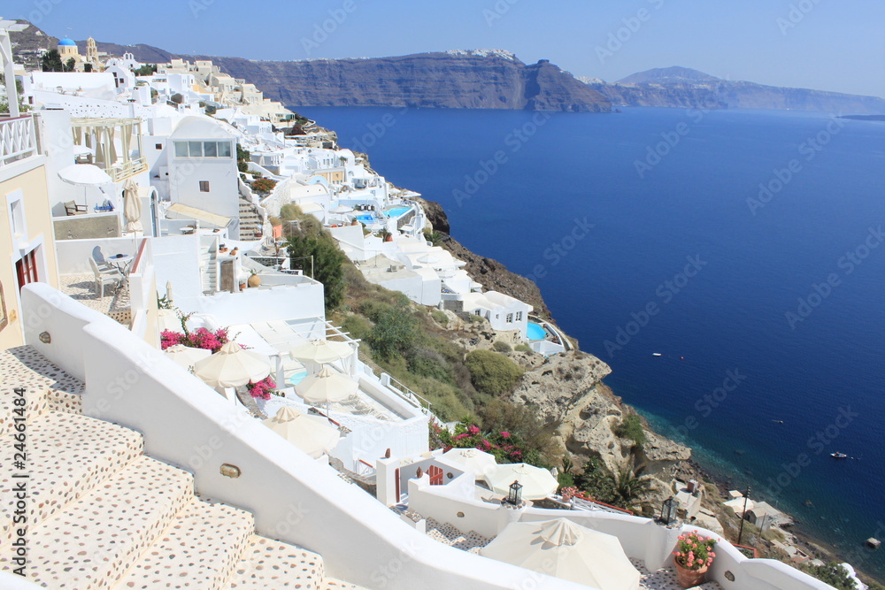 Obraz premium Village d'Oia à Santorin - Cyclades - Grèce