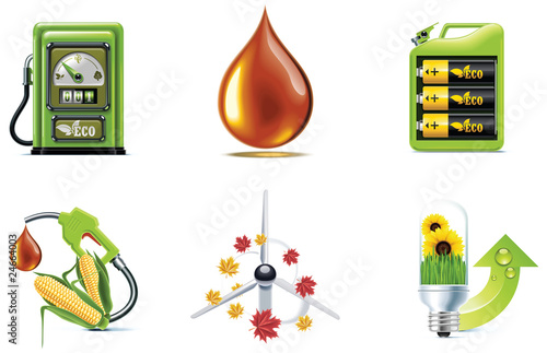 Vector ecology icon set. Part 1