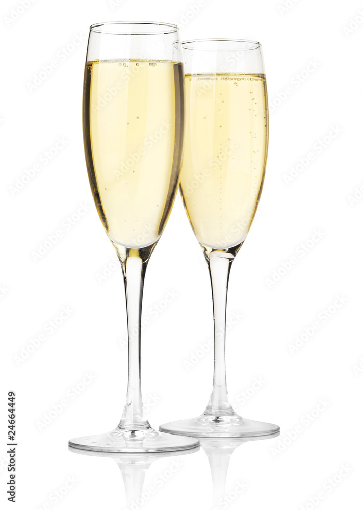 Two glasses of champagne Two glasses of champagne