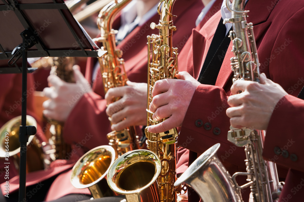 Obraz premium Saxophone Playing
