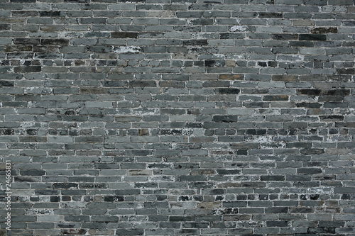 chinese blue bricks wall