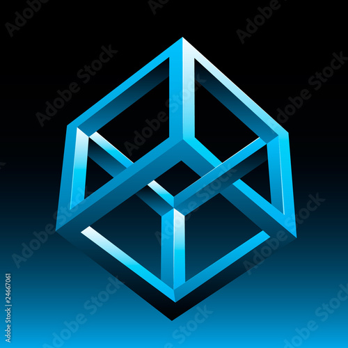 Vector Cube Illusion