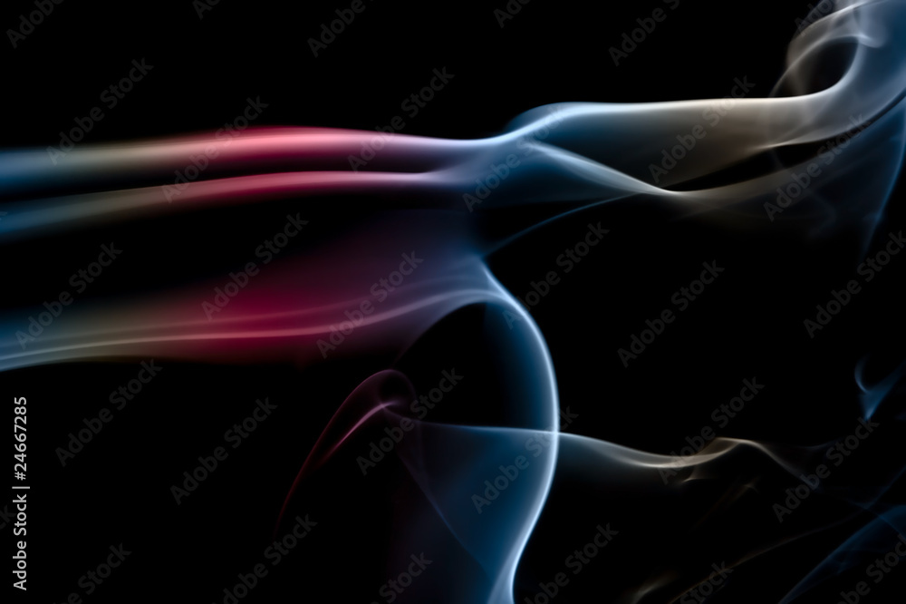 Fototapeta premium Abstract background of beautiful color smoke waves.