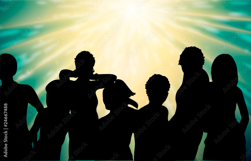 Fototapeta premium vector girls