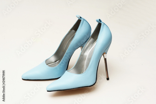 blaue pumps high heels