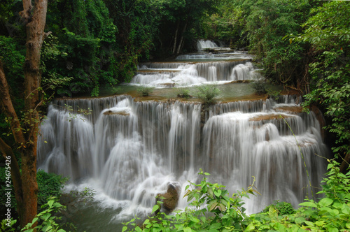 Waterfall, Kanchanaburi, Thailand © wissanurak