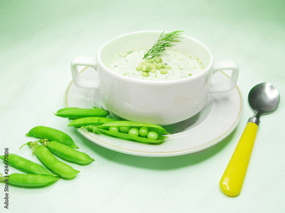 vegetable soup with pea vegetable soup with pea