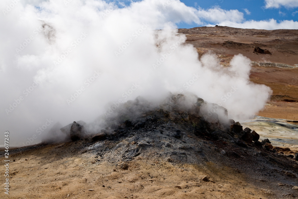 Steam volcano