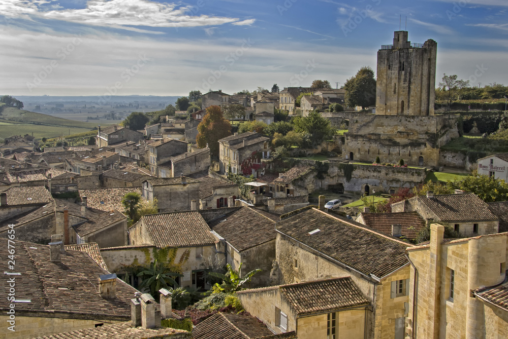 Rooftops of Saint Emilion - A Unesco World Heritage Site.