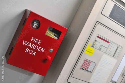 Canvas Print Fire warden box