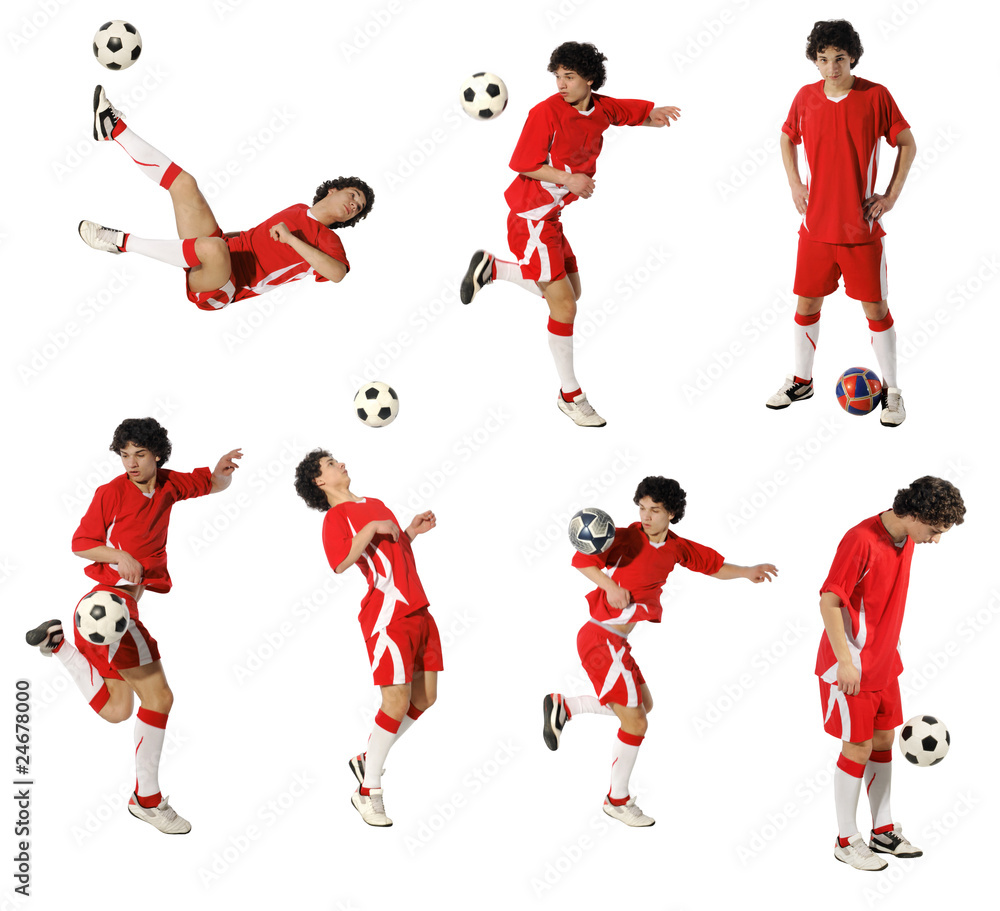 Boy with soccer ball, Footballer