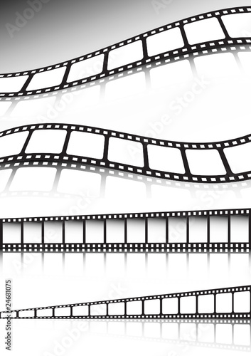 Vector film strip background illustration collection