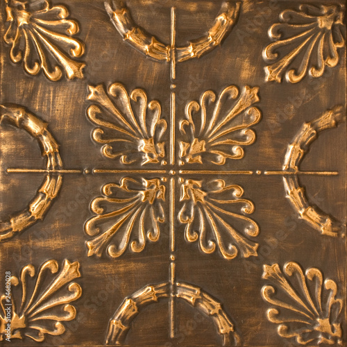 copper  - textured tile