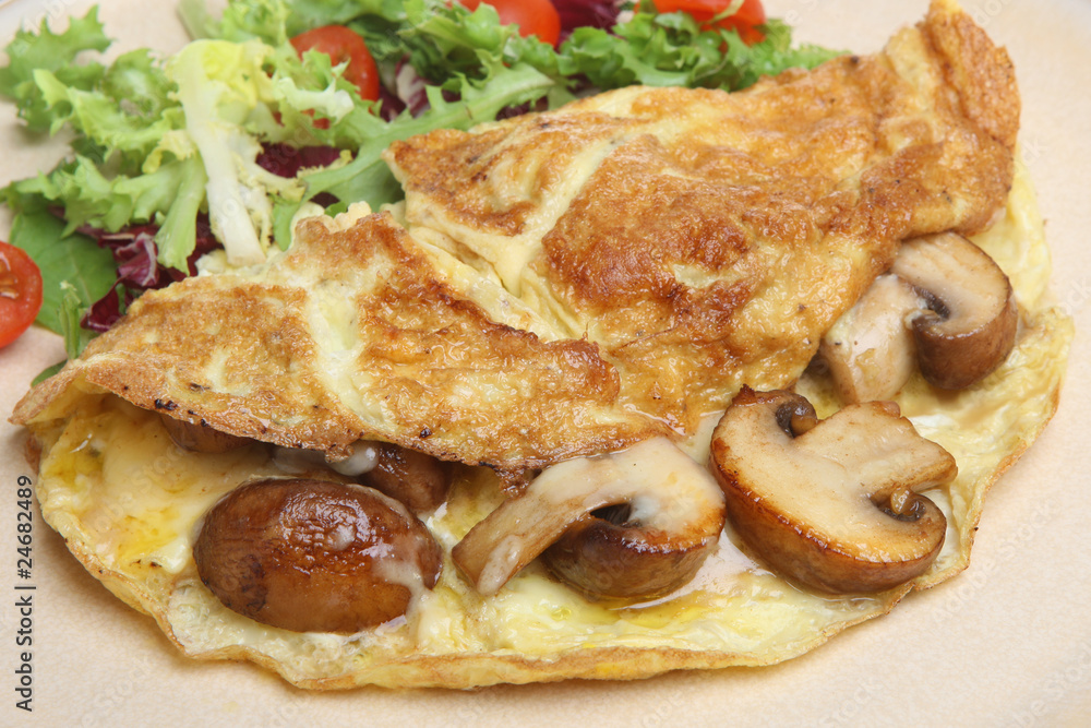 Mushroom & Cheese Omelet