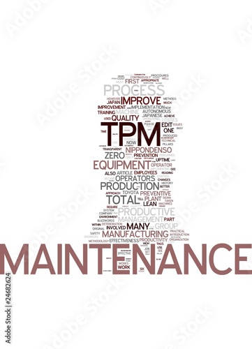 TPM Total Productive Maintenance photo