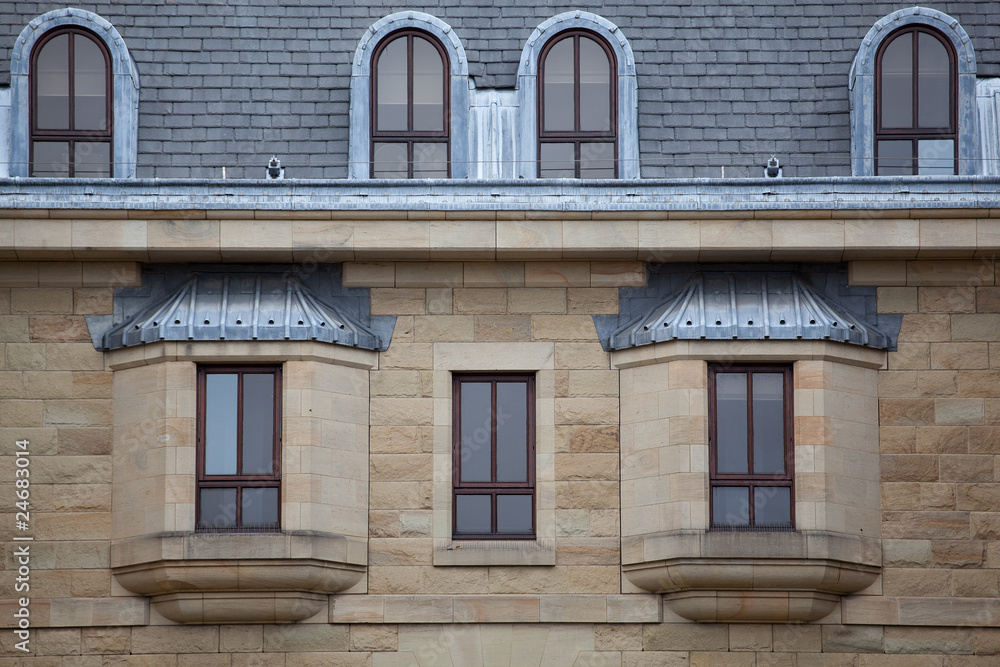 Historic facade in Edinburgh, Scotland