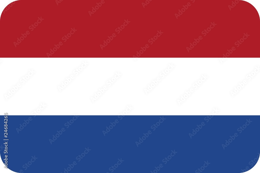Drapeau des Pays-Bas aux coins arrondis Drapeau des Pays-Bas aux coins arrondis