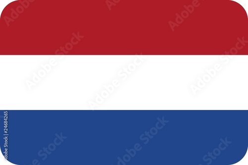 Drapeau des Pays-Bas aux coins arrondis