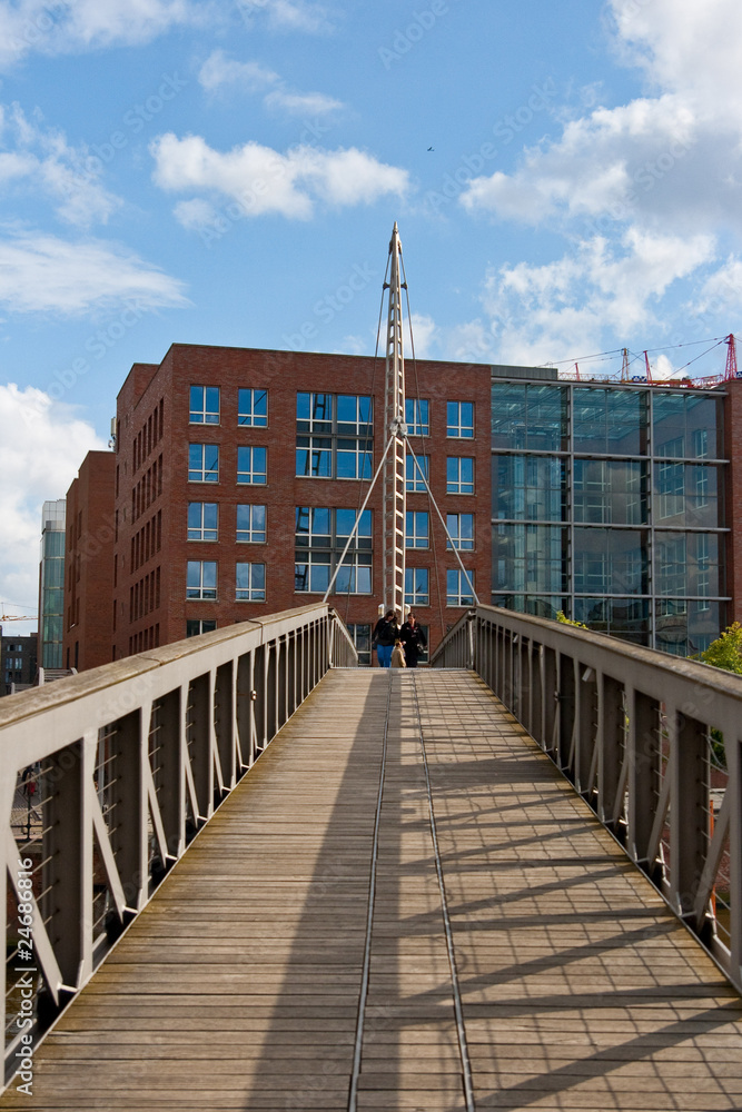 Naklejka premium Brücke zur Hamburger Speicherstadt