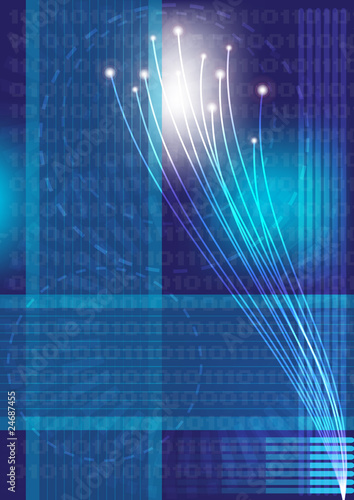 Glowing Optical Fibers