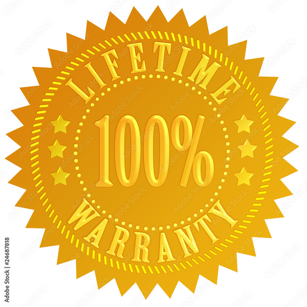 Fototapeta premium Lifetime warranty