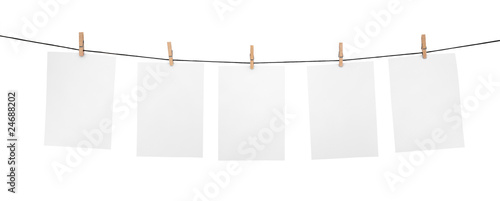 Quadro su tela 5 clean sheets on clothesline