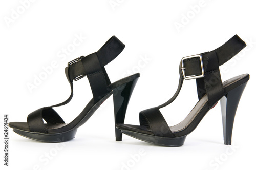 Woman shoes isolated on the white background