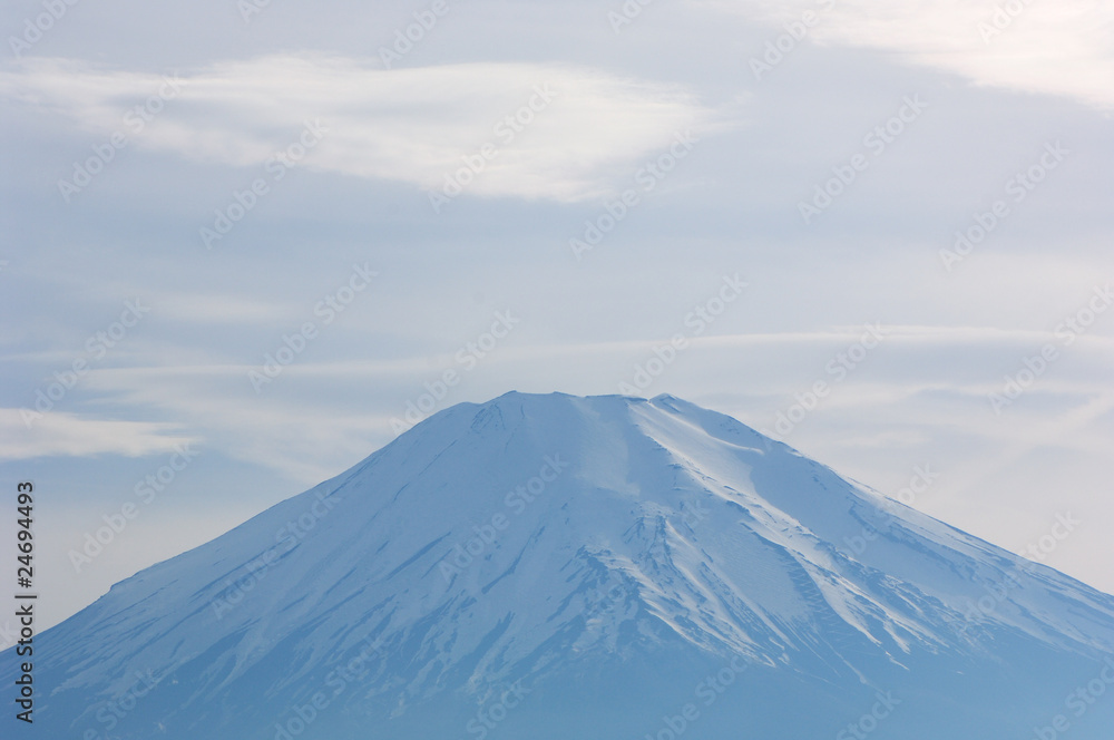 霞んだ富士山 霞んだ富士山