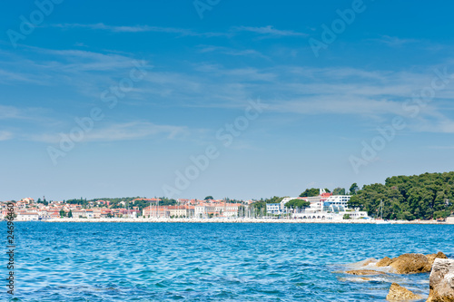 Adriatic coast resorts area of Rovinj, Croatia. Touristic place