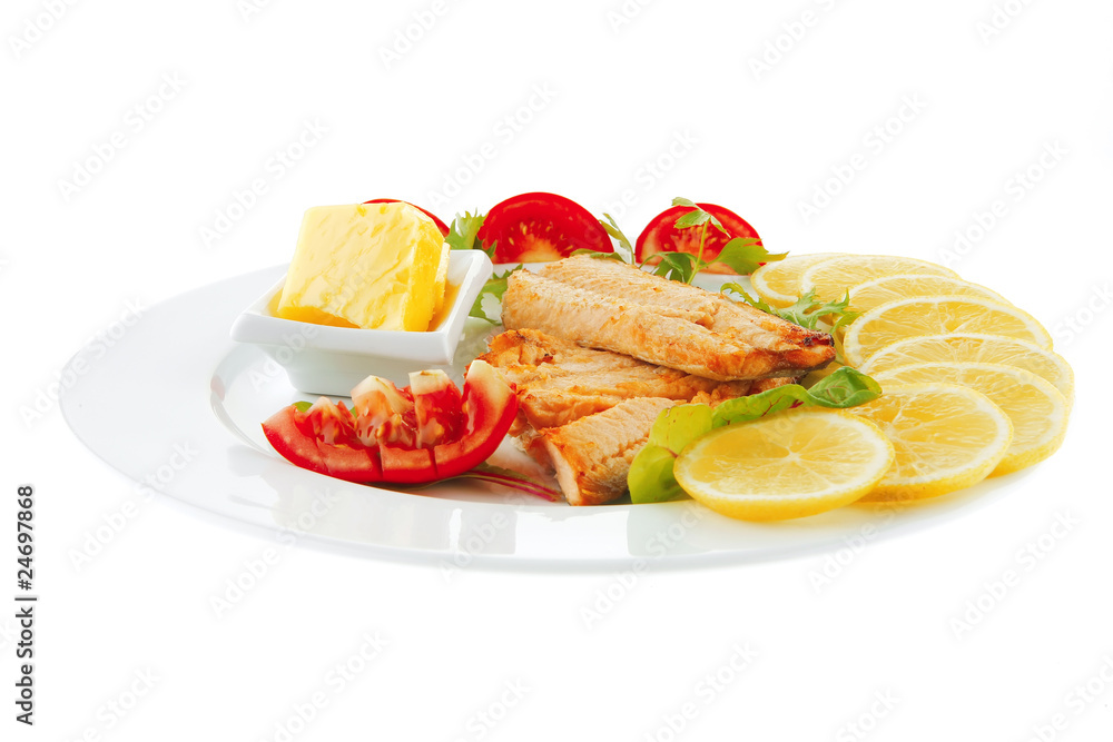 salmon and vegetables salmon and vegetables