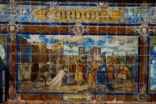 Tiled alcove of province Cordoba, Plaza de España
