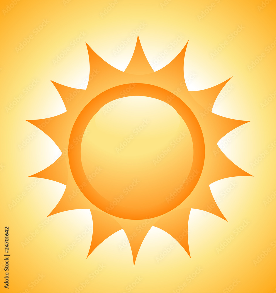 Sun icon vector Sun icon vector