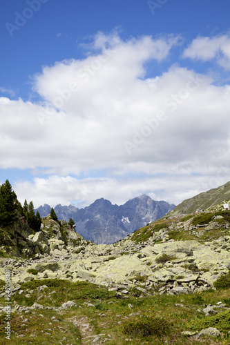 Scarljoch mit Blick auf Engadin - Südtirol, Italien