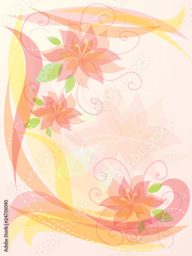 Flower Vector Background