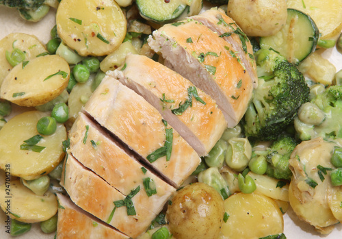 Tarragon Chicken with Vegetables