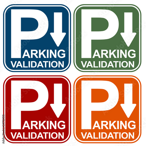 Parking Validation Sign