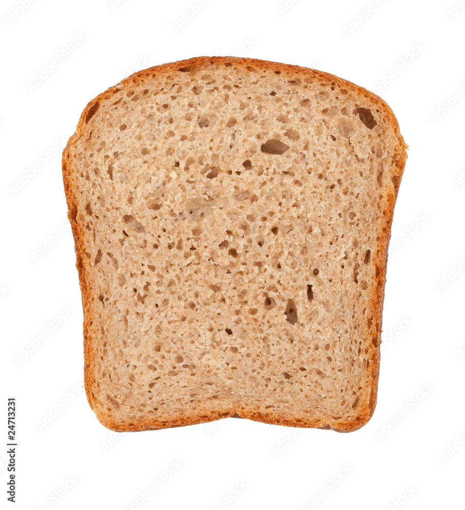 Slice of brown bread