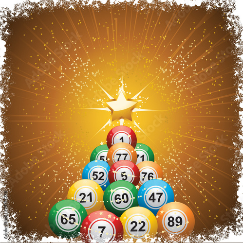 Bingo ball Christmas tree