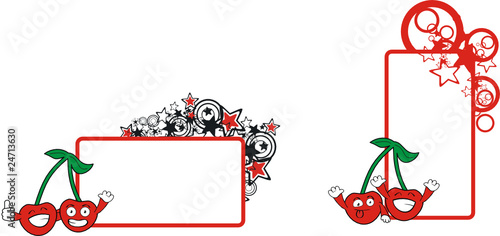 cherry cartoon copyspace