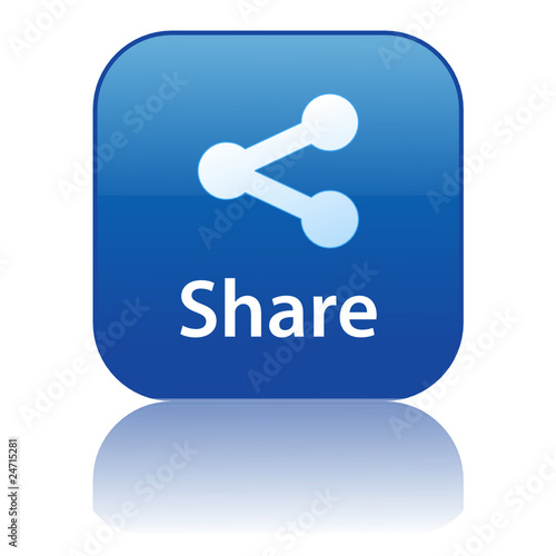 SHARE Web Button (friends network internet p2p sign symbol icon)