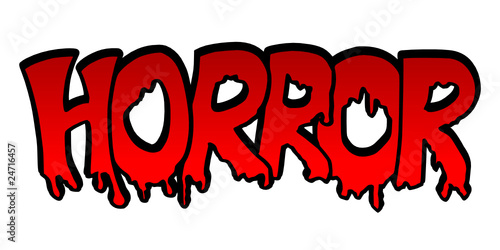 schriftzug horror I