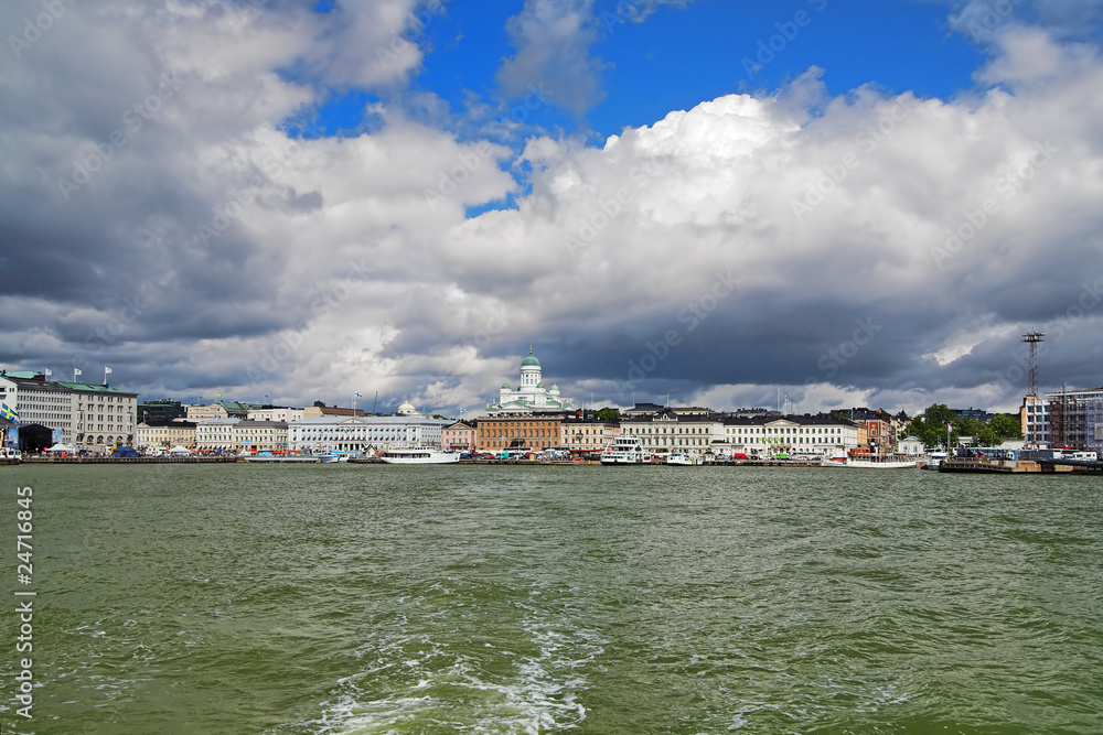 View of Helsinki from the water